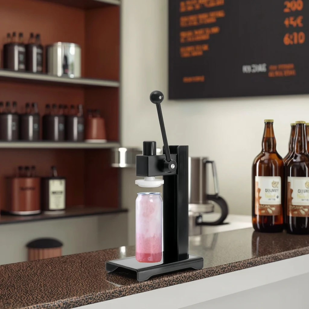 

Hot Selling Commercial Small Manual Juice Can Sealer Machine Bottle Sealing Beverage Handle Can Sealing Machine