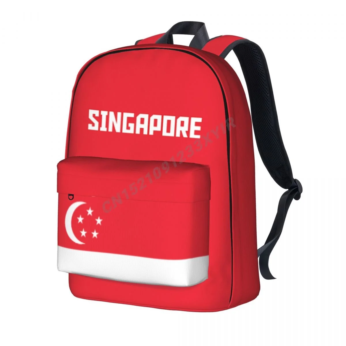 

Unisex Backpack Singapore Flag Singaporean Stitch Schoolbag Messenger Bag Case Laptop Travel Bag Mochila Gift