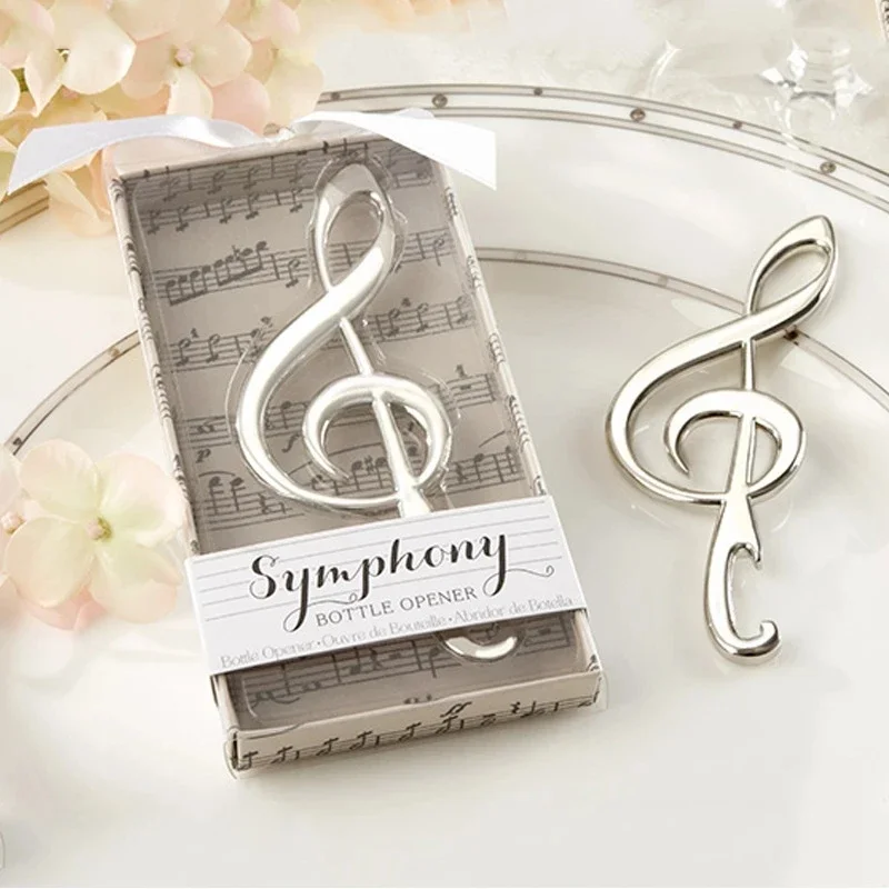 20pcs Creative Symphony Bottle Opener Alloy Music Note Bottle Opener Beer Opener Birthday Wedding Gift