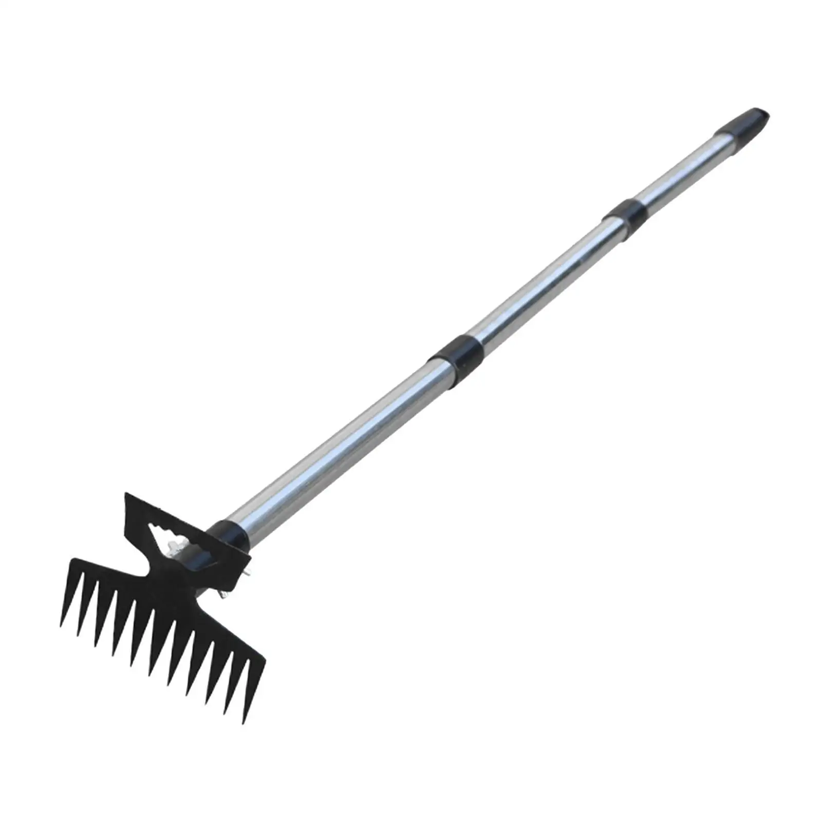 Weed Puller Tool with Long Handle, Weed Rake, Garden Hoe, Uprooting Weeding Tool for Planting Patio Yard Lawn Farm