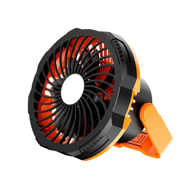 Imagem -05 - Usb Recarregável Led Camping Fan Lights Lâmpada de Tenda Portátil Travel Cooling Fan Luz de Emergência para Caminhadas