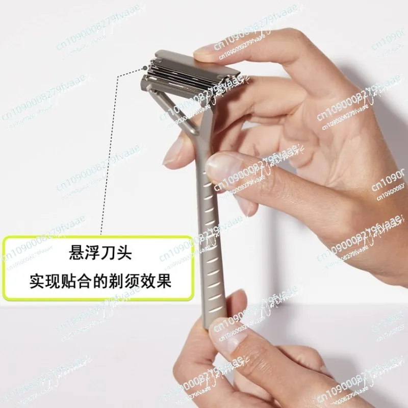 Shaver Replacement Blades Three-Layer Shaver Razor Bald Head Tool (Stainless Steel)