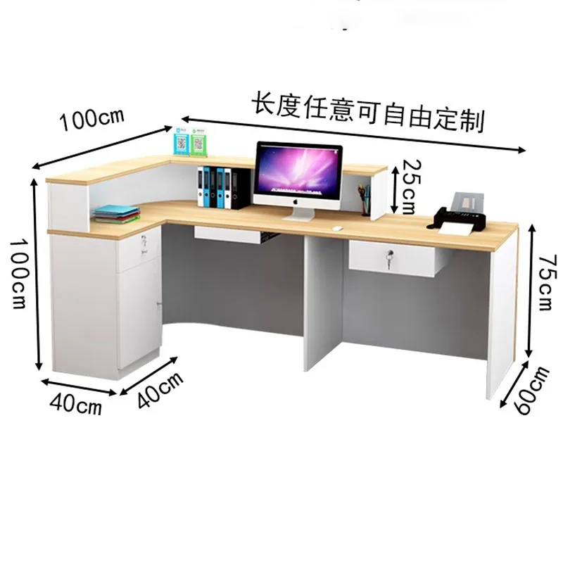 ديكورات مكاتب استقبال التجميل الفاخرة الحديثة مكتب الاستقبال مكافحة صالون تجميل مكتب الاستقبال الأثاث التجاري