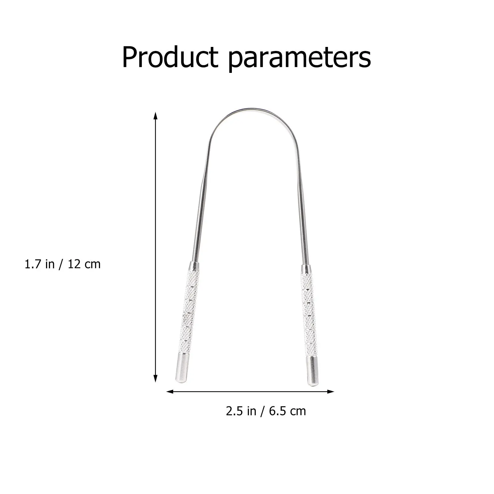 2Pcs Ergonomic Tongue Scraper for Safe Oral Hygiene Effective Bad Breath Relief Tongue Cleaner Removes Plaque Bacteria Toxins