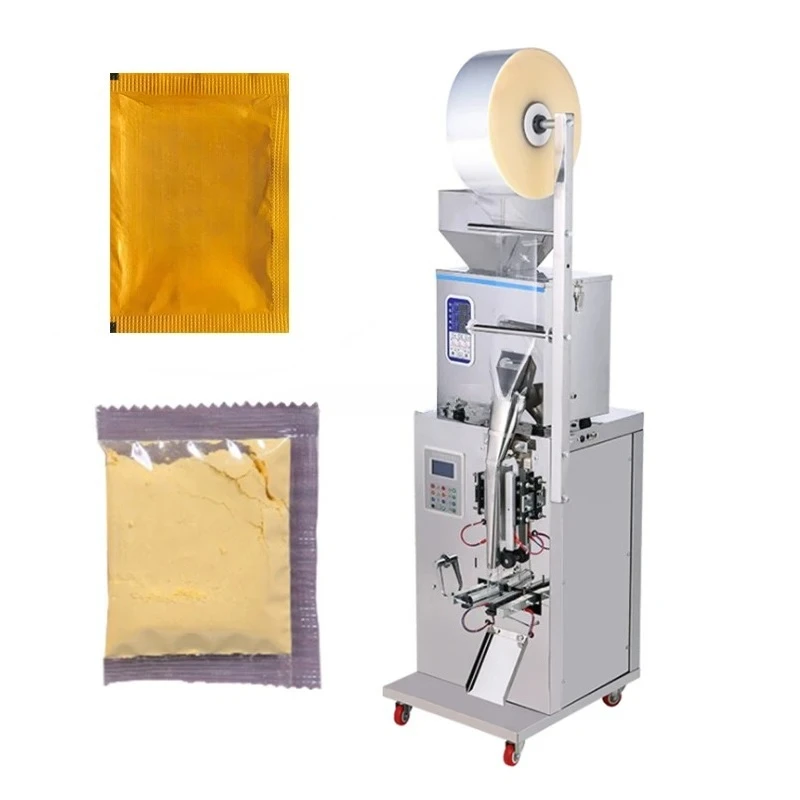 Automatic 3 Side Sealed Small Multi-function Masala Coffee Powder Peanut Granule Packaging Machine