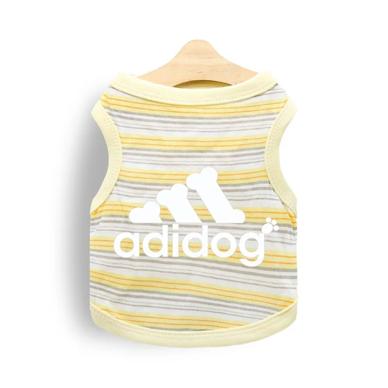 Letter Pet Dogs Clothes Summer Cotton Dogs Vest Stripe Breathable Puppy For Small Medium Dogs Clothing Chihuahua French Bulldog