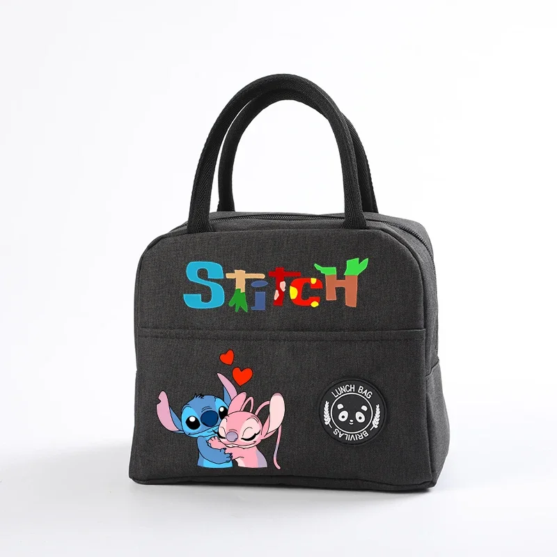 Lilo & Stitch Girl Boy Lunch Bag Portable Children Meal Bag Trip Lunch Picnic Dinner Cooler Warm Food Meal Bag Birthday Gift