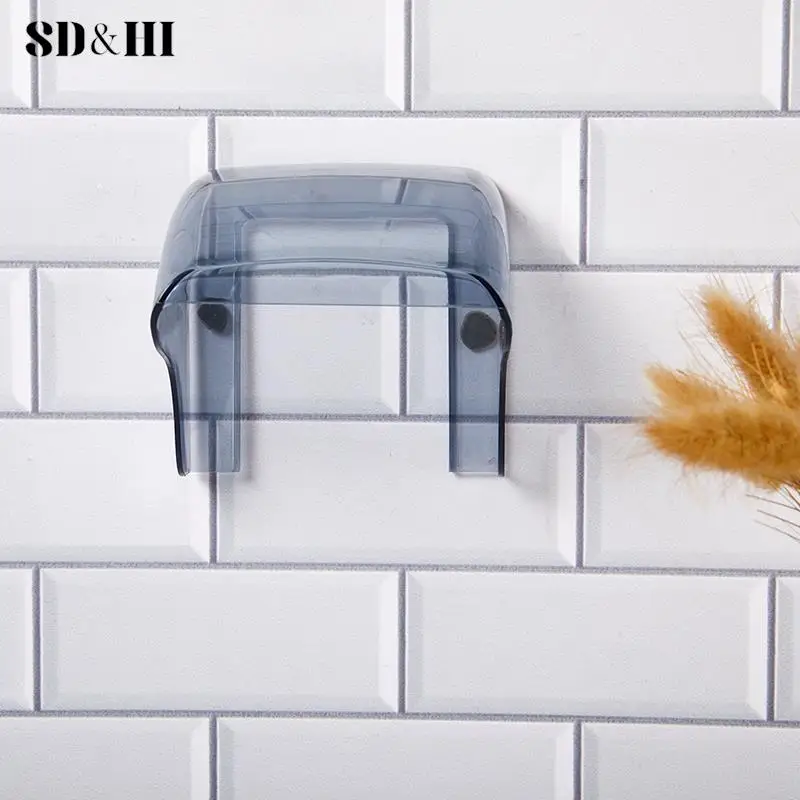 Rainproof Switch Socket Protection Box, plástico branco tampa exterior, caixa de superfície impermeável, parede Light Switch, 86 Type, 1Pc