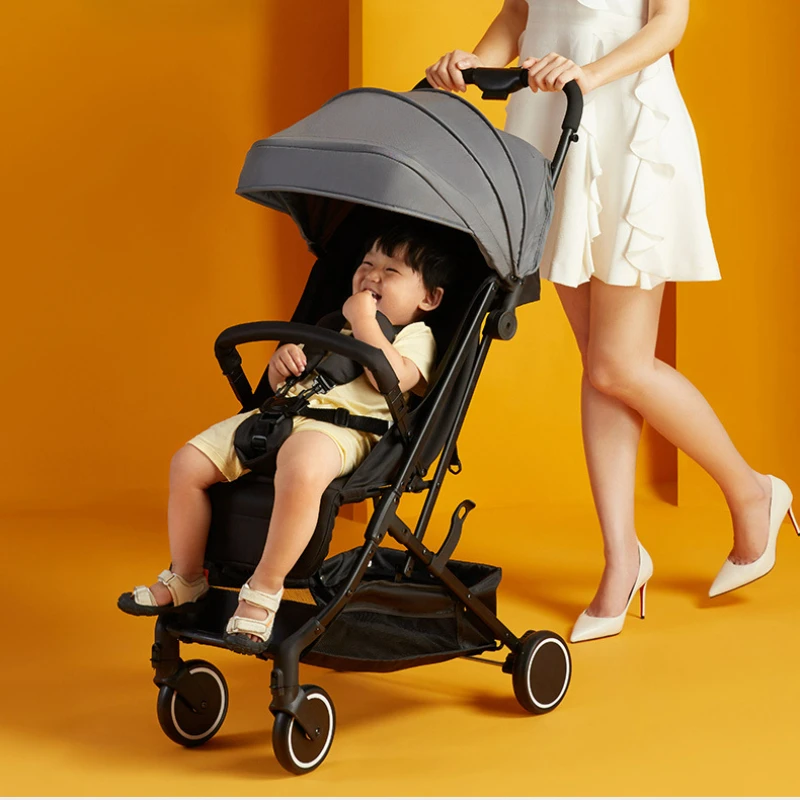 Comfortable Portable Baby Strollers One-button Folding Stroller Lightweight Umbrella Car Can Sit and Lie Down Baby Carriage