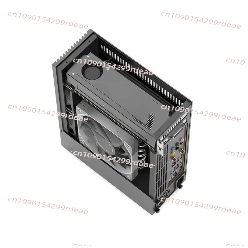 R2S half-height graphics card air-cooled flex in-line 4.9L small 1u aluminum alloy cnc knife card mini chassis