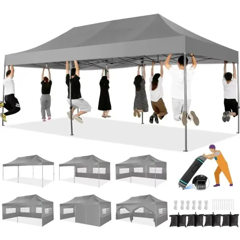 10X20ft Pop-Up Aluminum Frame Trade Show Event Tent Outdoor Canopy Gazebo Custom Party Color Tent