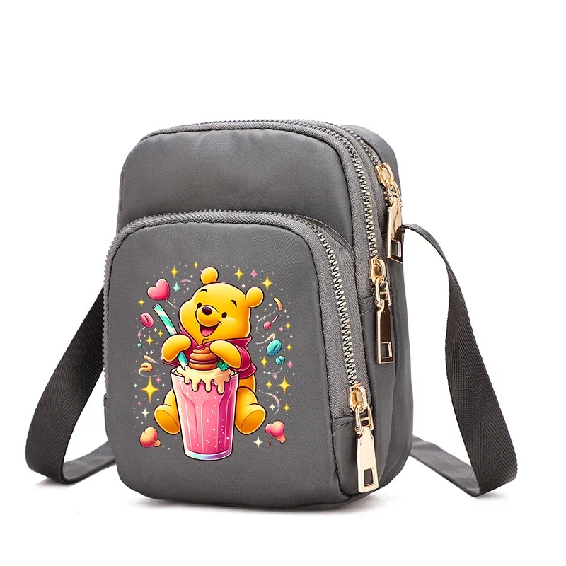 Winnie the Pooh Crossbody Bag Women Shoulder Bags Teenie Weenie Tote Bag Female Underarm Phone-Bag Fashion Collocation Trendy