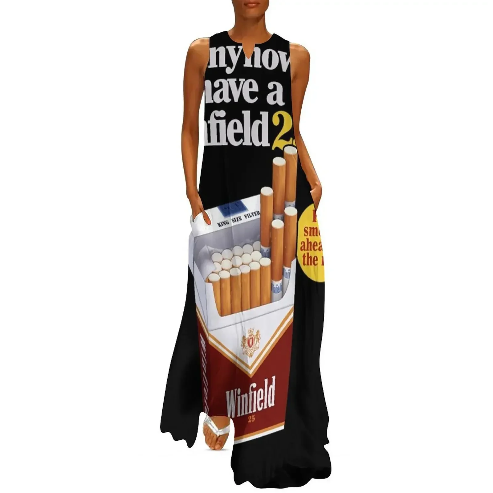 

Anyhow Have A Winfield 25S Long Dress summer dress daily Female clothing cute dress