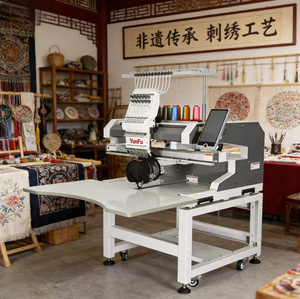 BL-1201E Smart 12 Needles Machine: Large Area. Easy Flat & Garment DIY. Reliable & Fast