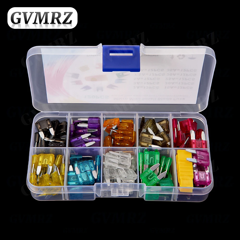 120PCS 10Values Small Size Blades Type Car Fuse kit Assortment 2A 3A 7.5A 10A 15A 20A 25A 30A 35A Fuse Set Auto Car Truck