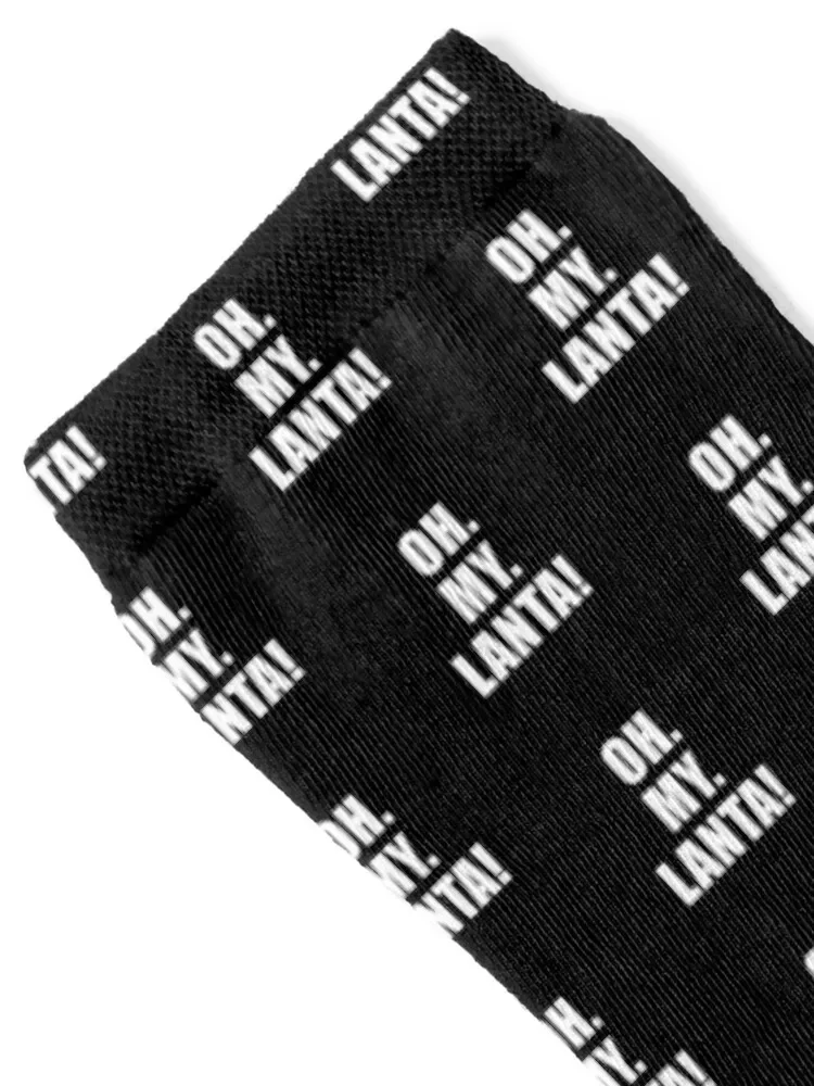 Oh! MY. LANTA! Chaussettes de sport noires pour hommes et femmes, cadeau de football, anti-ald Parker