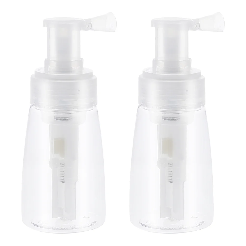 

2 PCS Powder Spray Bottle Refillable Dry Barber Applicator Sturdy Container Hair Bottles The Pet Empty