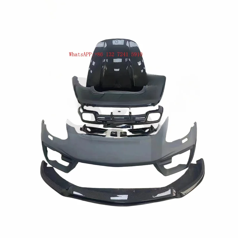 Carbon Fiber Front/Rear Bumper Spoiler Hood Body Kit