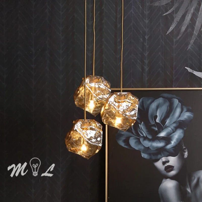 

Постмодернистская лавовая лампа, нерегулярный стеклянный подвесной светильник, домашний декор, светильники для столовой, кухонные светильники, подвесной светильник для гостиной