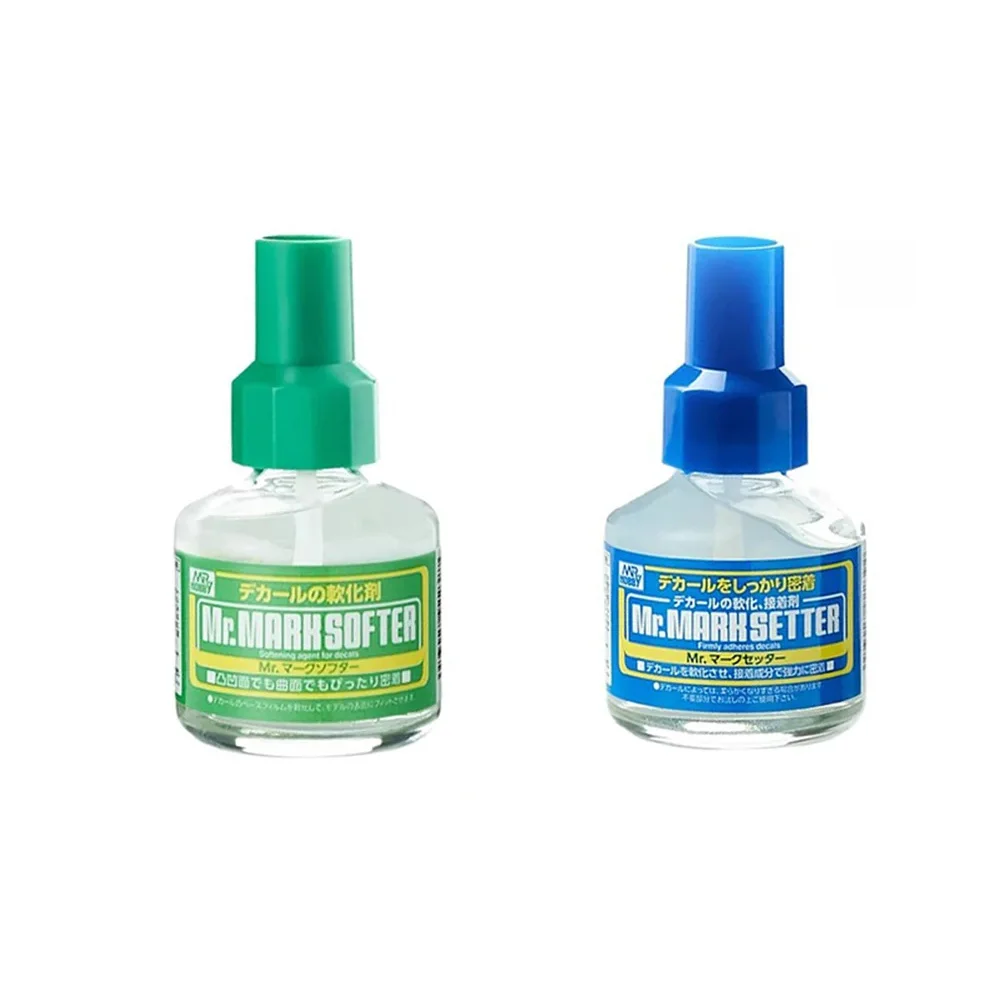 Mr Hobby 마크 소재 시멘트 데칼 소프트 NET, DIY 군사 모델, 수공예품, 색칠 건축 도구, 40ml 병