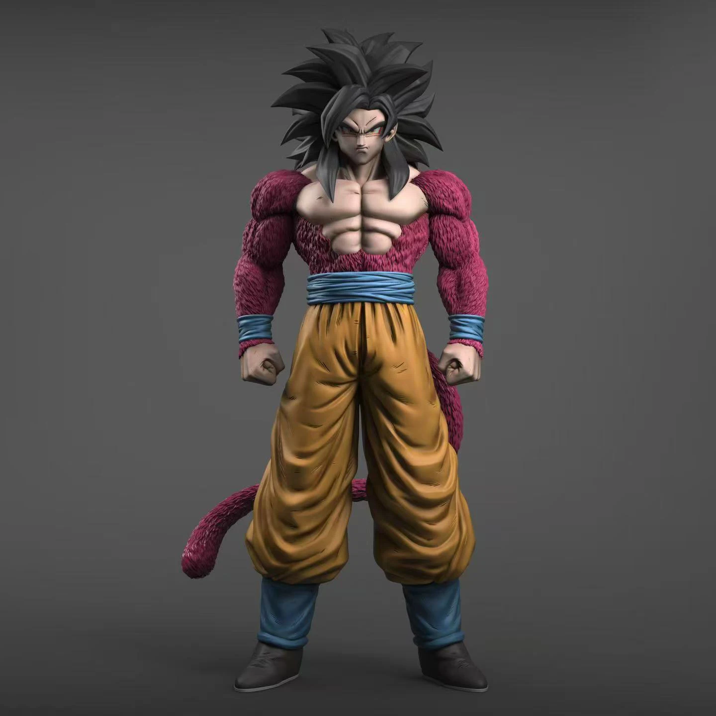 Dragon Ball Z Ssj4 figura de Goku reemplazar la cabeza Super Saiyan 4 figuras de acción de Goku modo de colección juguetes regalos