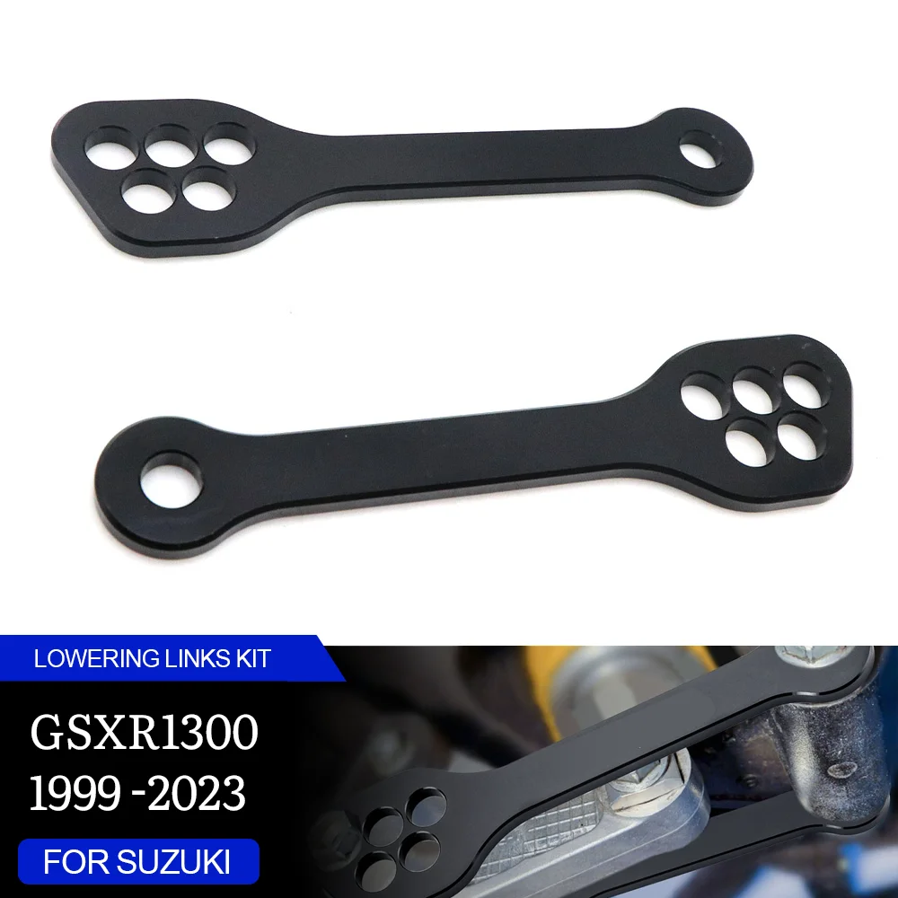 

Motorcycle Adjustable Rear Cushion Lever Suspension Linkage Drop Lowering Links Kit For SUZUKI GSX1300R HAYABUSA 1999-2023