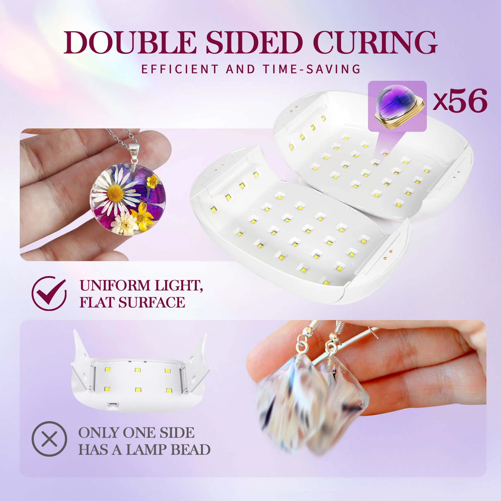 Professional Nail Dryer 18LEDS Nail Art Light with Auto Sensor Quickly Cures All UV Gel Nail Polish USB Dryer for Salon Tools