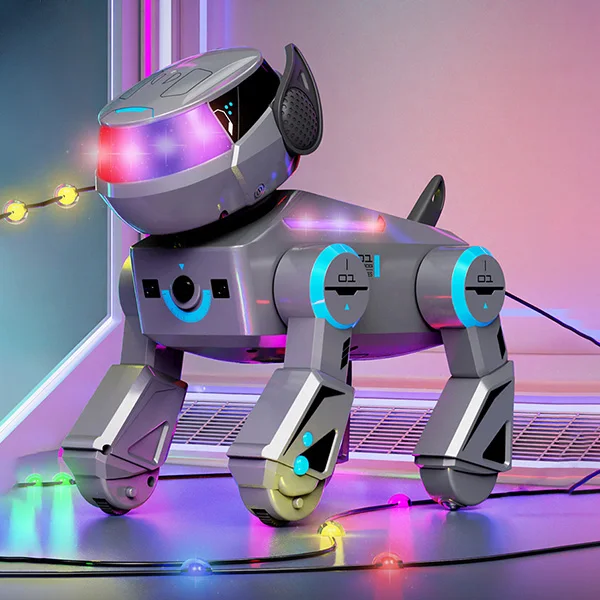 RC Remote Control Robot Dog TOY,Smart Interactive Robot Puppy with Bluetooth,AI DynamicsToy for Kids,Programmable Smart RC Puppy