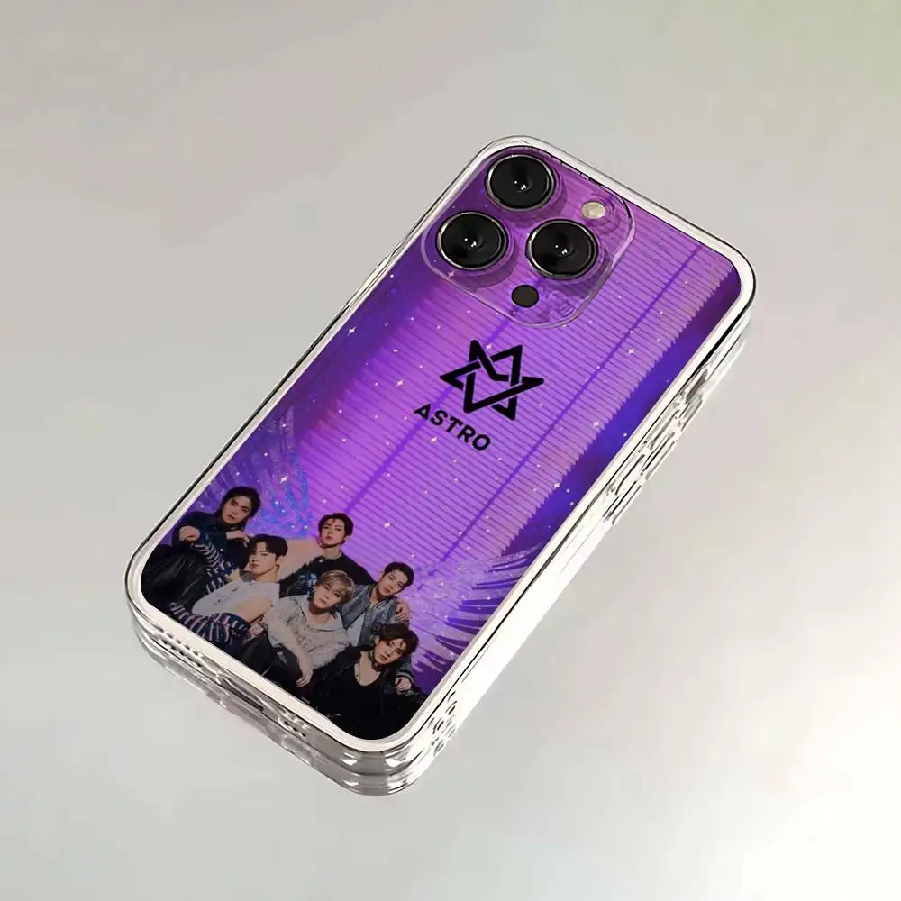 Funda de teléfono A-Astro Kpop Music para iPhone 16,15,14,13,12,11,17 Pro,Max,Plus,X,XS,XR,SE,Mini cubierta suave transparente