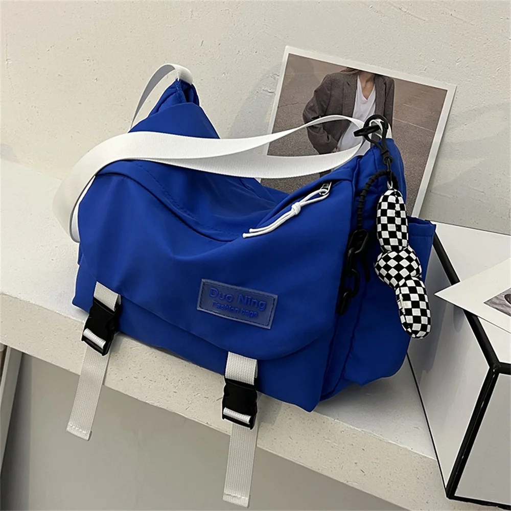 Fashion Large Capacity Crossbody Bag Tooling Wind Functional Couple Postman Shoulder Bag Leisure Student Backpack