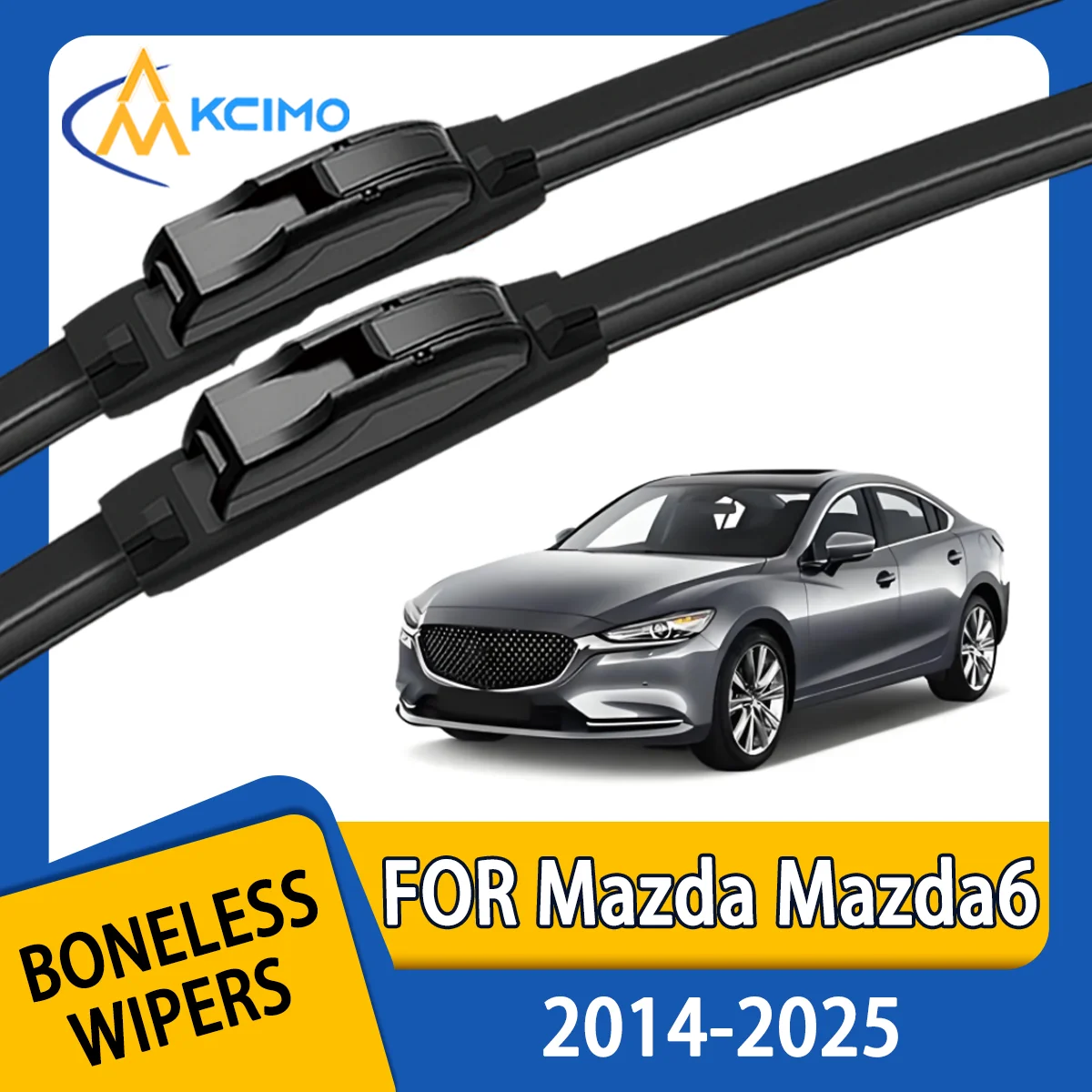 

KCIMO 2PCS New Wiper Blades for Mazda Mazda6 GJ1/GL 2014-2025 Mazda Atenza Front Windshield Auto Wipers Blade Accessories 2025