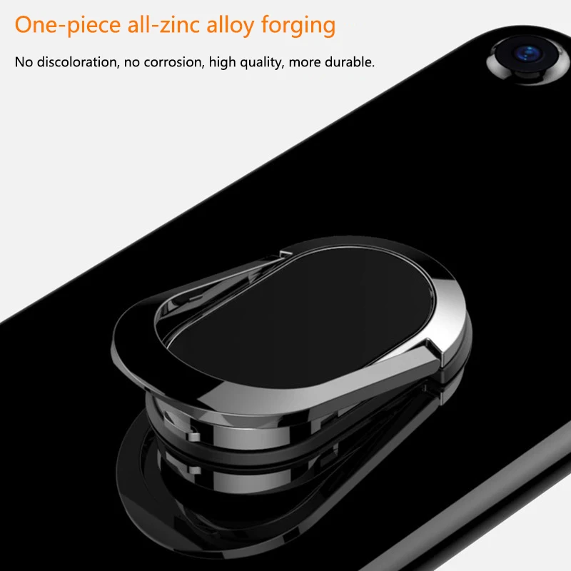 360 Degree Rotating Magnetic Mobile Phone Bracket Desktop Elliptical Phone Back Sticker Pad Finger Ring Mobile Phone Stand