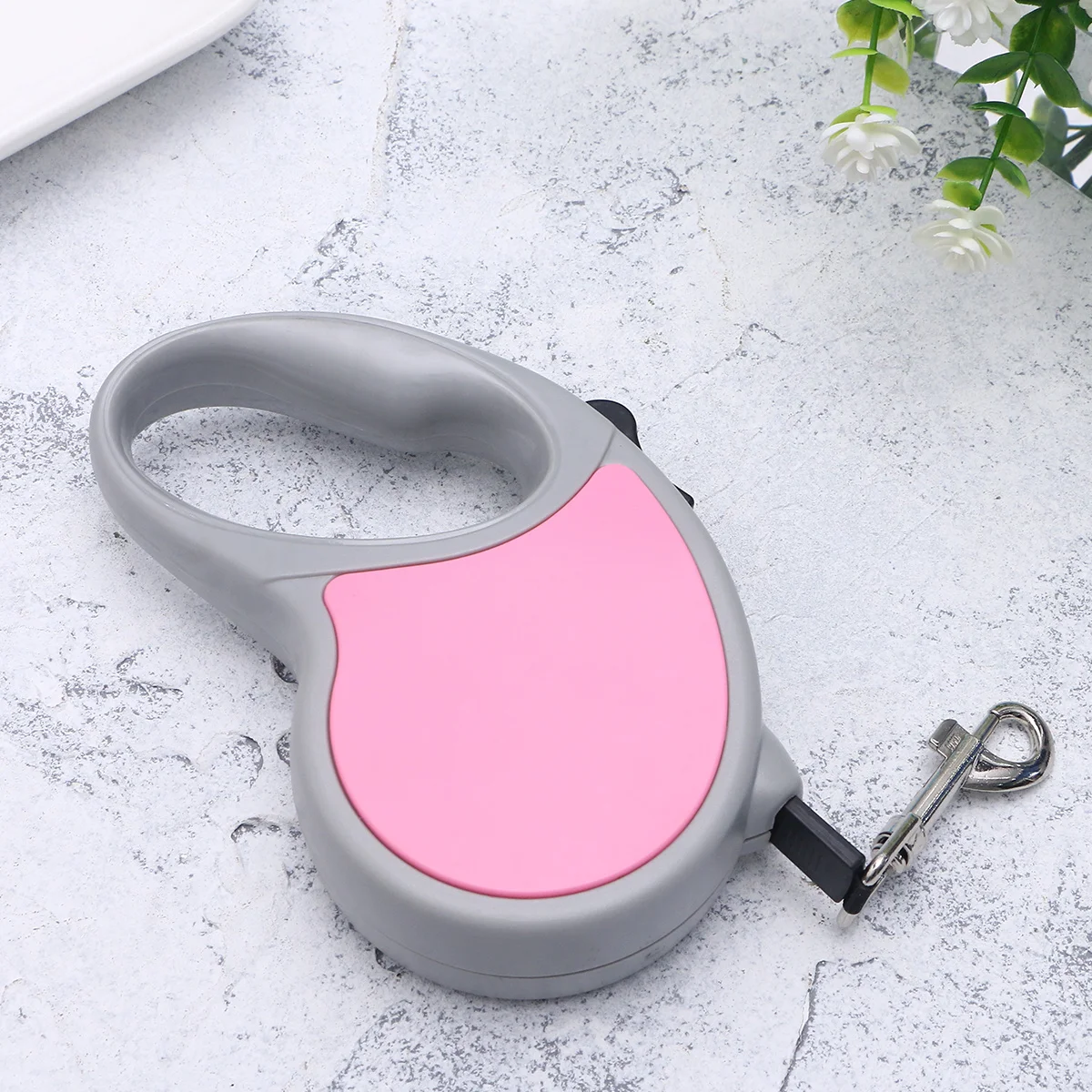 

5M Automatic Retractable Dog Leash Pink For Small Medium Pets Brake One Pet Leash Telescopic Traction
