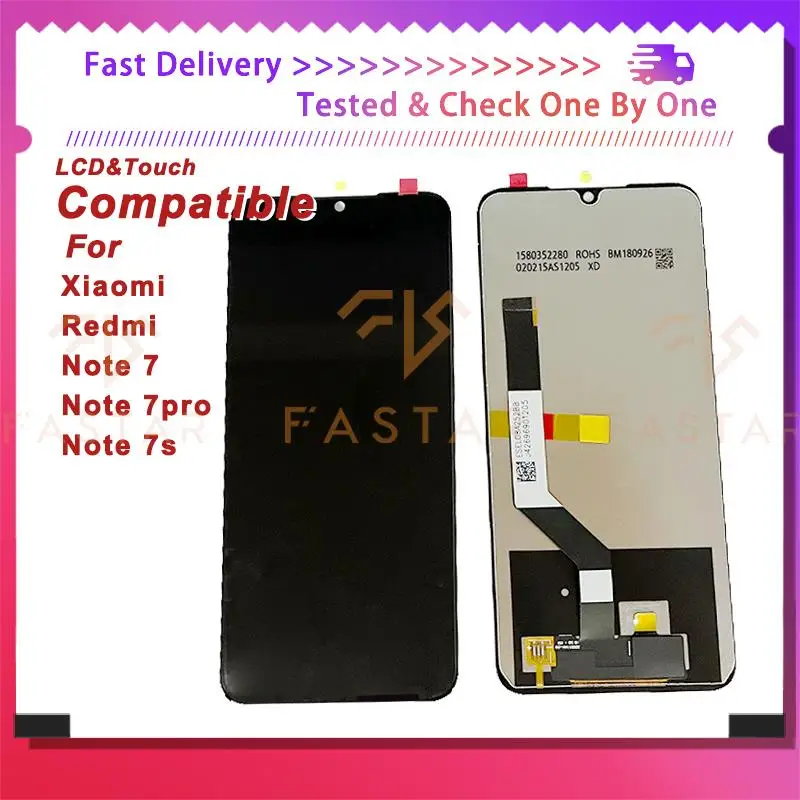 

6.3"Original For Xiaomi Redmi Note7 Note7pro Note7s LCD Display Touch Digitizer Assembly Replacement Phone Screen note 7 pro lcd