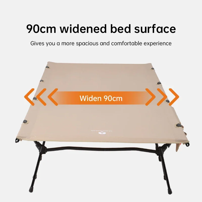 ترقية 4 قضبان توسيع للطي التخييم المهد السرير 80/90 سنتيمتر المحمولة خفيفة في الهواء الطلق السفر سرير 1-2 شخص مخيم سرير قابل للطي