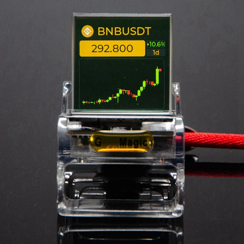 Bitcoin Stock Ticker Monitor погода цифровой дисплей часы персонализированный ПОДАРОК воспроизведение изображения встроенный гироскоп сенсор часы A