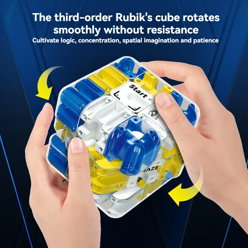 Kubus Labirin 3D, Permainan Kubus, Pertarungan Orang Tua-Anak, Pelatihan Berpikir Logis Anak, Mainan Penghilang Stres, Hadiah Natal