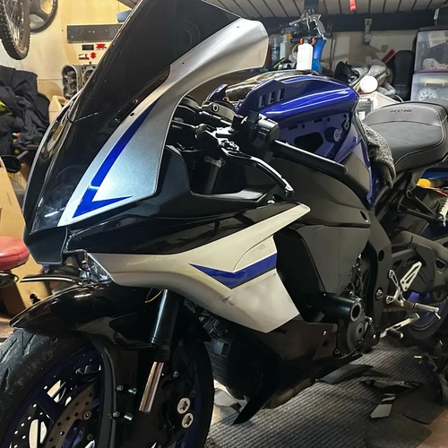 Imagen 2 del producto Cubierta de faro de Panel de carenado frontal superior de nariz R1 para Yamaha YZF1000 YZF R1S 2015 2016 2017 2018 2019 piezas de motocicleta R1M