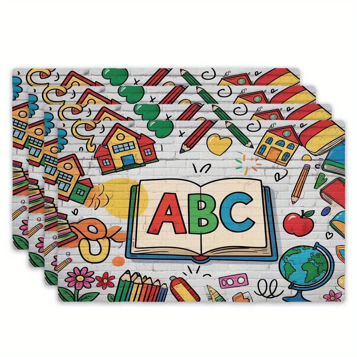 4pcs Placemats Fun 