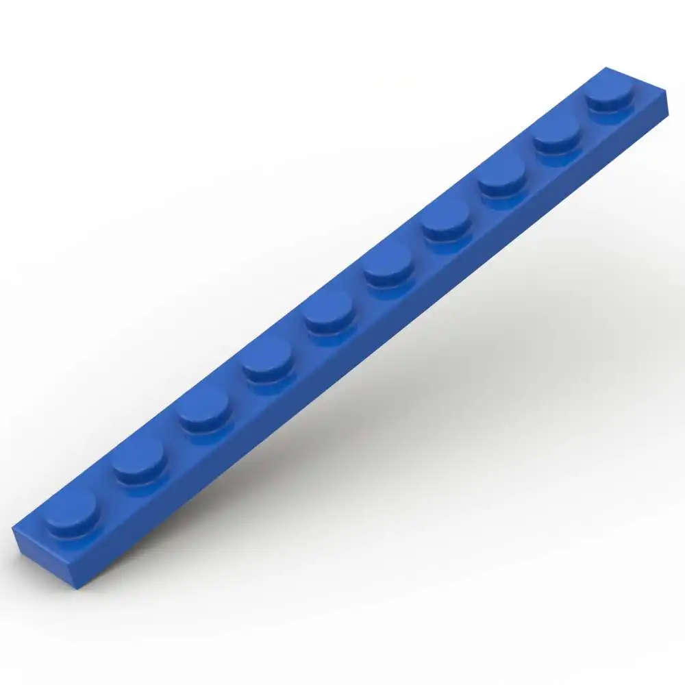 MOC 10 قطعة جزء 4477 لوحة 1x10 اللبنات عالية التقنية الإطارات مجلس ضوء لوحة الطوب الجسيمات تجميع لعبة هدايا عيد ميلاد الطفل