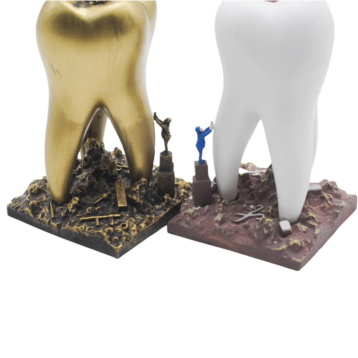 1PC Handmade Resin Tooth Sculpture Cute Dental Decor For Dentist Office Clinic Home Decoration Art Craft