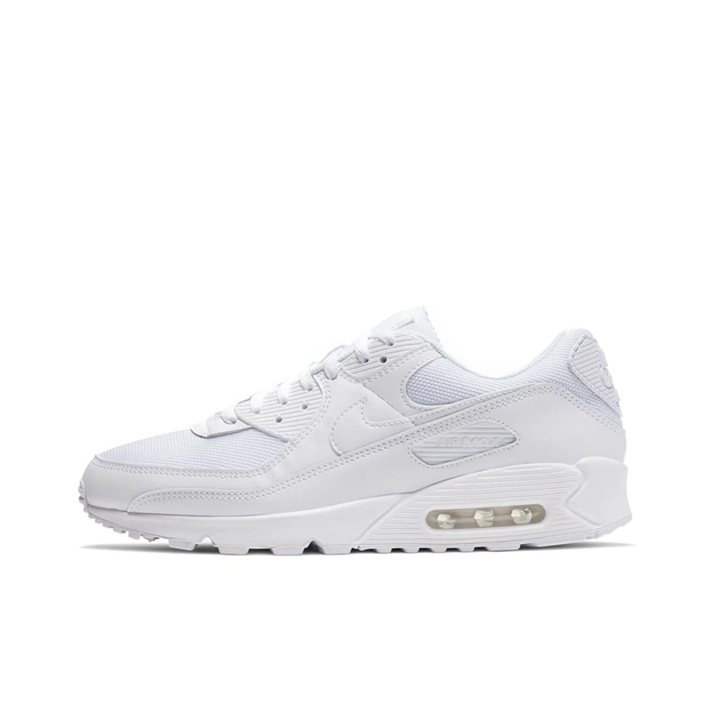 Nike Air Max 90 bas haut confortable cent chaussures de course décontractées hommes blanc pur