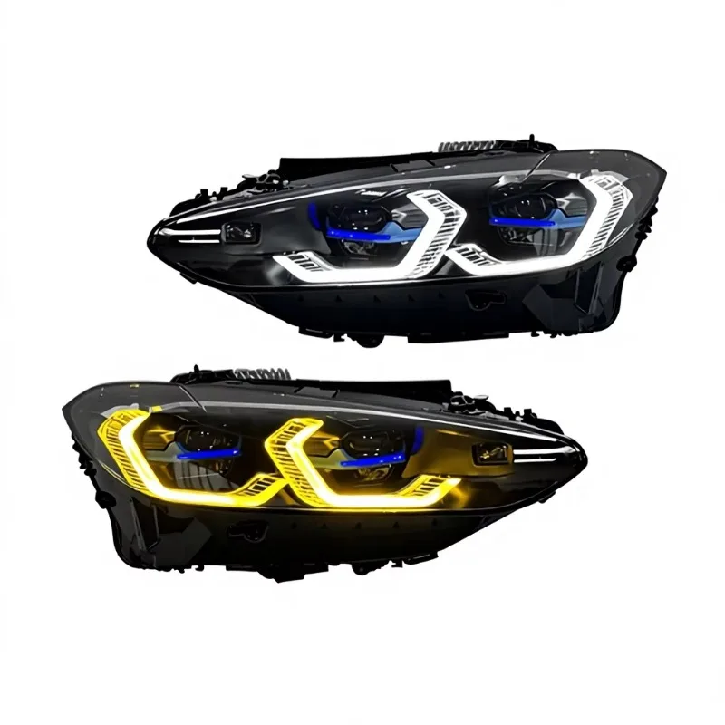 LED Laser Headlight Assembly 12V for 4 Series G22 G23 G26 BMW and M4 Two-Color Golden Eye Upgrade