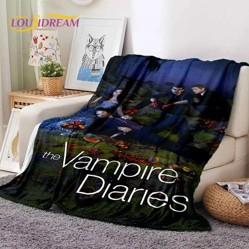 3D Latest The Vampire Diaries Damon Salvatore Soft Flannel Blankets,Throw Blanket Comfortable Blanket for Beds Sofa Home Bedroom