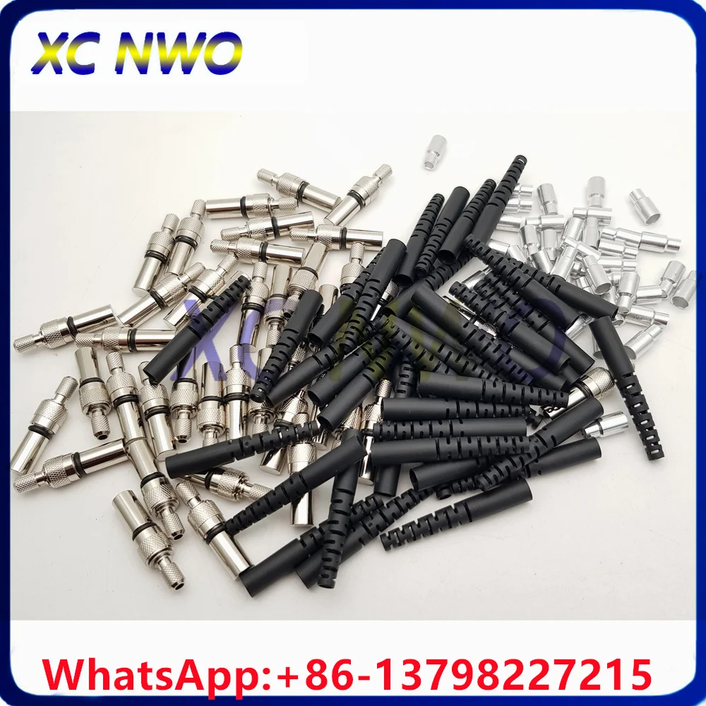 SMA905 Round Type 230um Metal  Ferrule Fiber Optical Black Boot 3.0mm Connector-
