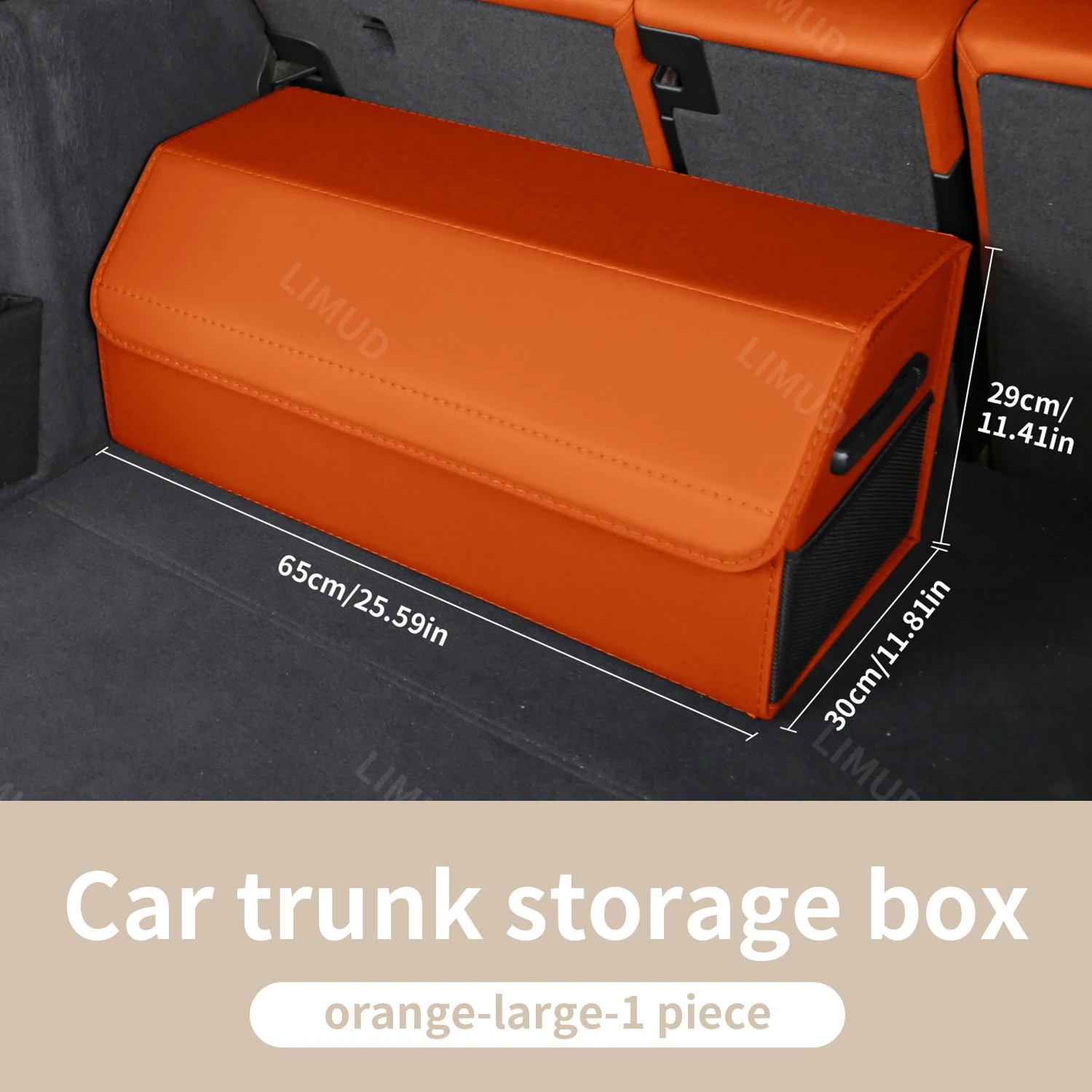 

LIMUD Car Trunk Organizer Leather for BMW X2 F39 U10 X4 F26 G02 X6 E71 E72 F16 G06 X7 G07 Stowing Tidying Car Interior Storage