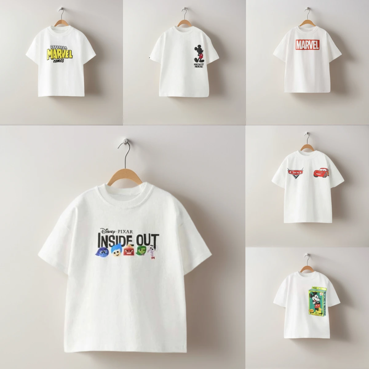 

Toy Peripheral For Kids White T-shirt Casual Trendy Clothes Boys And Girls Cartoon Tees Cosplay Costume Print Round Neck Tees