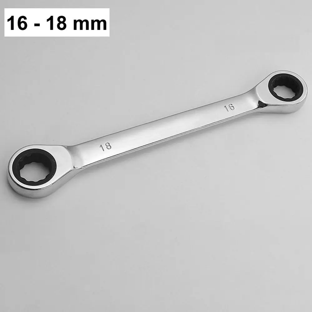 

Универсальный ключ с двойной головкой и трещоткой, портативный удобный набор гаечных ключей, профессиональные металлические инструменты для ремонта автомобилей