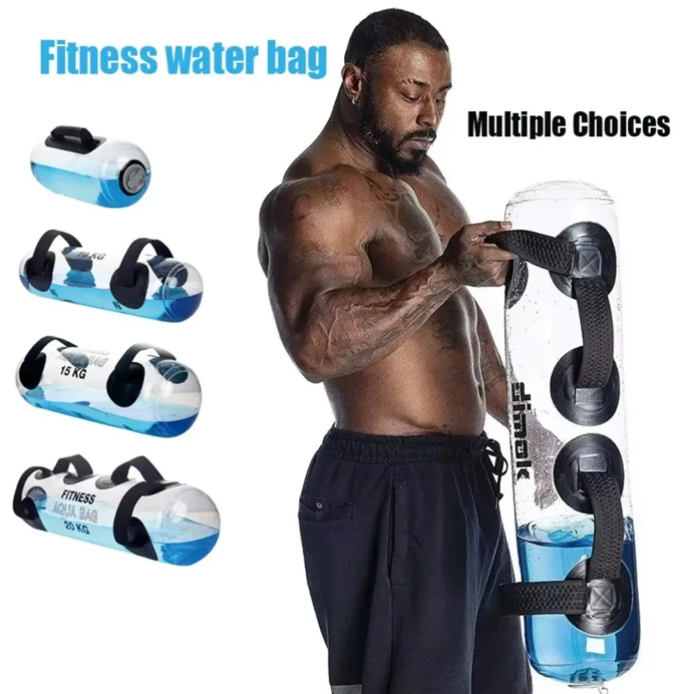 weighted-water-bag-balance-training-exercise-equipment-full-body-workout-with-water-weighted-water-bag-transparent-training