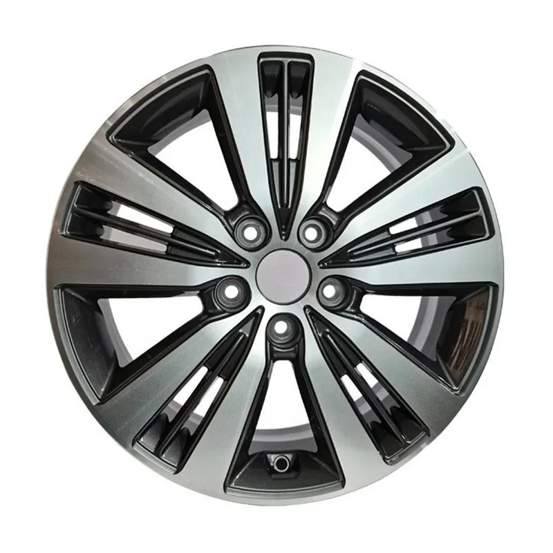 Gray Brush Silver Car Rims 17 Inch 17x 7J 5x114.3 5 Holes Alloy Casting Wheels Wholesale For 2014 2019